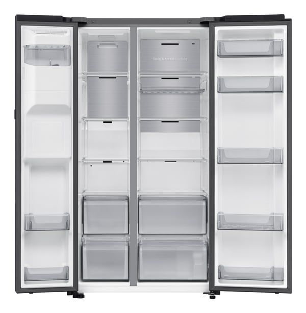 Samsung RS80F66KBF side-by-side køle-fryseskab Fritstående 634 L Sort