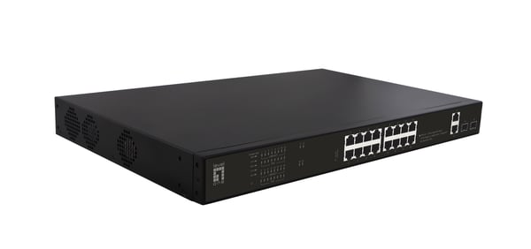 LevelOne GEP-2021 netværksswitch Ikke administreret Gigabit Ethernet (10/100/1000) Strøm over Ethernet (PoE) 1U Sort