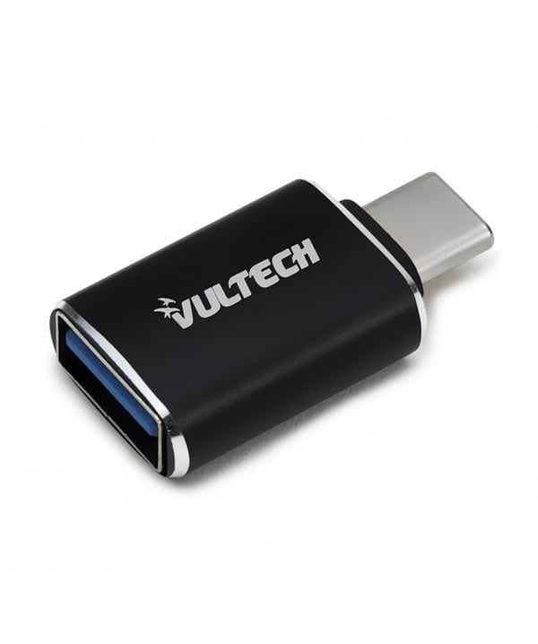 Vultech ADP-02P kabelomvandlare (hane/hona) USB Type-C USB Type-A Svart