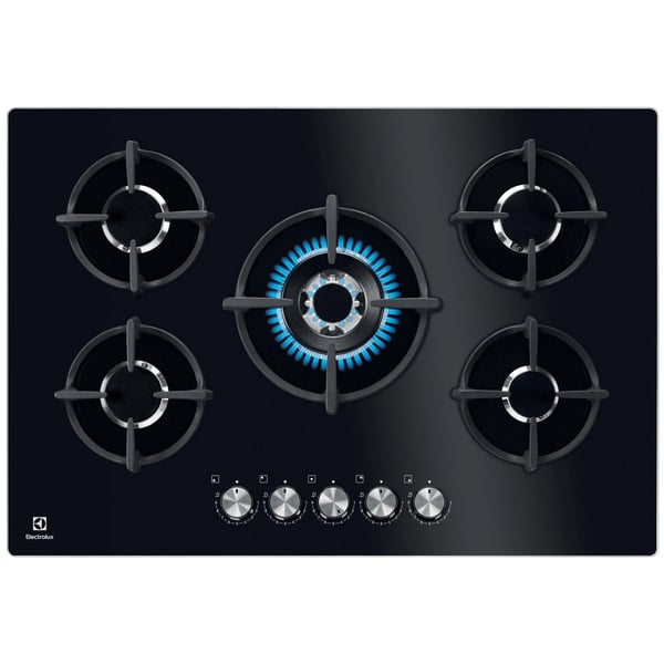 Electrolux KGG75372K Sort Indbygget 75 cm Gaskomfur 5 zone(s)