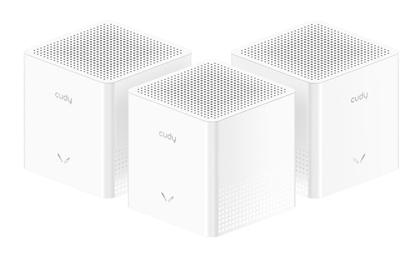 Cudy AC1200 Mesh Wi-Fi System, M1200 2.0, 3-Pack Dual-band (2,4 GHz / 5 GHz) Wi-Fi 5 (802.11ac) Vit 1 Intern Cudy AC1200 Mesh Wi-Fi System, M1200 2.0, 3-Pack Dual-band (2,4 GHz / 5 GHz) Wi-Fi 5 (802.11ac) Vit 1 Intern