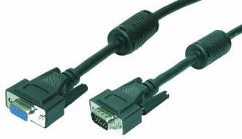 LogiLink 5m VGA VGA kabel VGA (D-Sub) Sort