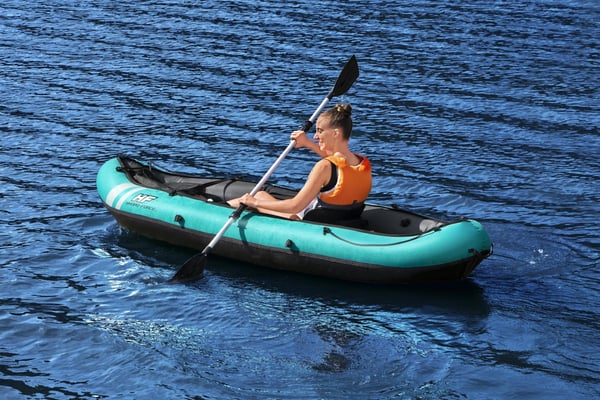 Bestway 65118 sports-kajak 1 person(er) Sort, Turkis Nylon, Polyvinylchlorid (PVC) Oppustelig kajak
