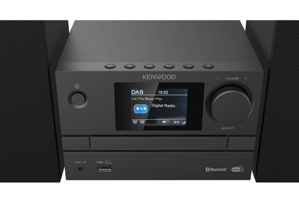 Kenwood M-525DAB stereoanlæg Home audio micro system 7 W Sort