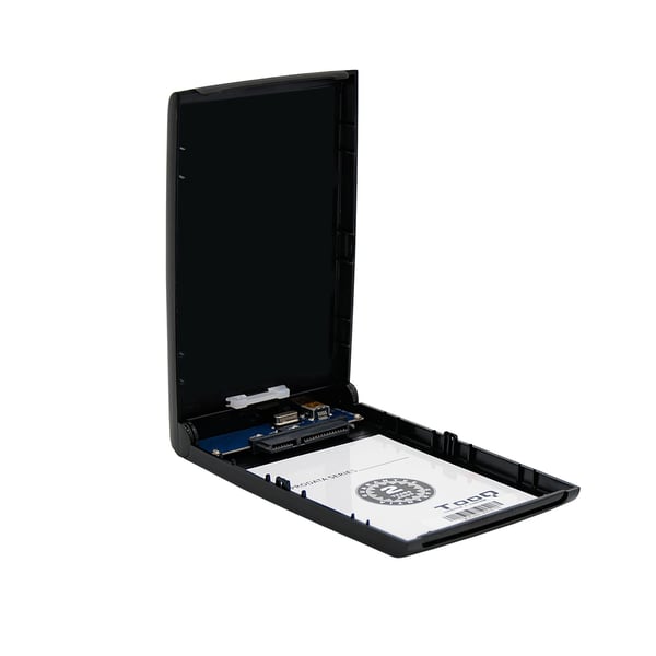 TooQ TQE-2526B Hölje för lagringsenheter HDD-hölje Svart 2.5" USB-ström