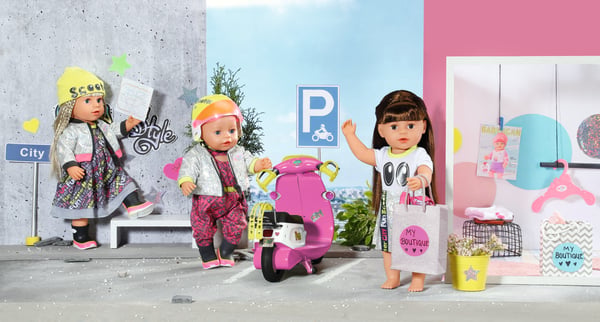 BABY born City Deluxe Scooter Combo Dockskoter