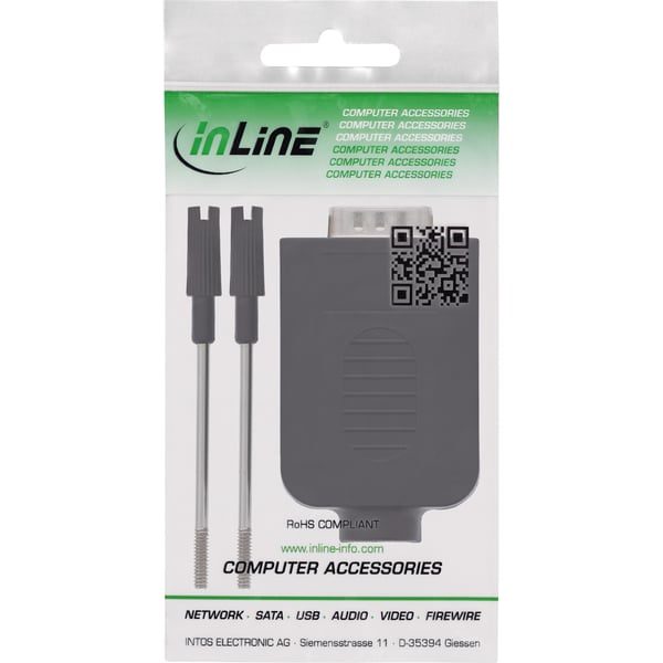 InLine 92501I kabelsamler Terminal block / D-Sub 9 Sort
