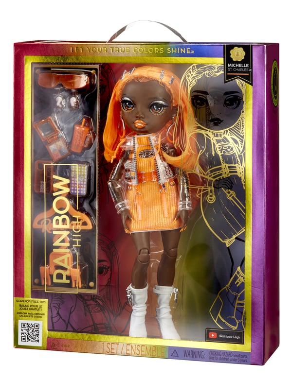 Rainbow High Orange Fashion Doll -Michelle St. Charles