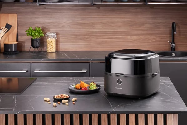 Hisense HAF1350DR Yksi 6,7 L Erillinen 1350 W Kuumakiertoilmakypsennin Musta