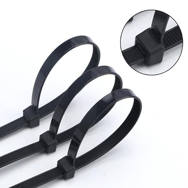Techly 100 x 2.5mm kabelsamler Nylon Sort 100 stk