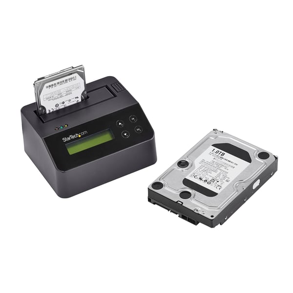 StarTech.com SDOCK1EU3P2 kopienhed til digital medie HDD/SSD duplikator Sort 1 Kopier