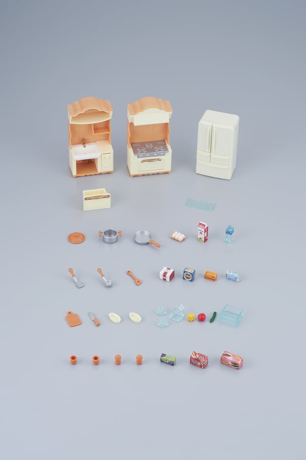 Sylvanian Families Landhus køkken med køleskab