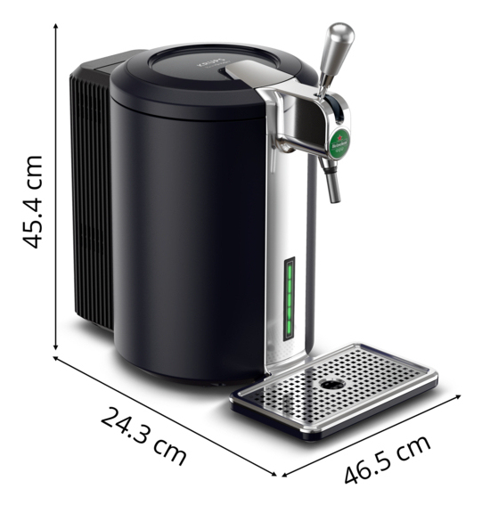 Krups VB720E10 fadølsanlæg 5 L Udkast til øldispenser