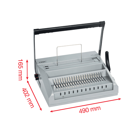 GBC MB20 MultiBind Heavy Duty Comb og Wire indbindingsmaskine, kapacitet 270 A4-ark