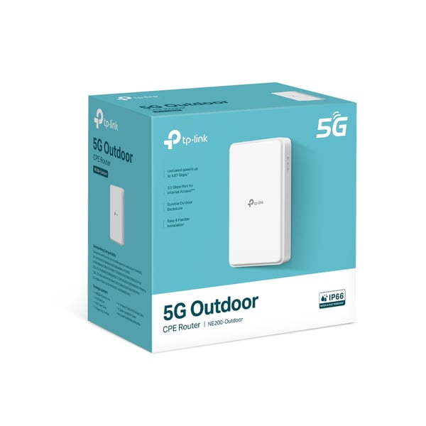 TP-Link 5G Outdoor Router Build-In 5G Modem 5G langaton reititin 2.5 Gigabit Ethernet Valkoinen