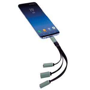 LogiLink UA0315 gränssnittshubbar USB 3.2 Gen 1 (3.1 Gen 1) Type-C 5000 Mbit/s Svart, Grå