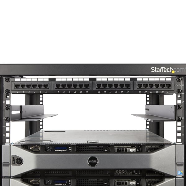 StarTech.com 1U serverrackskinner med justerbar monteringsdybde