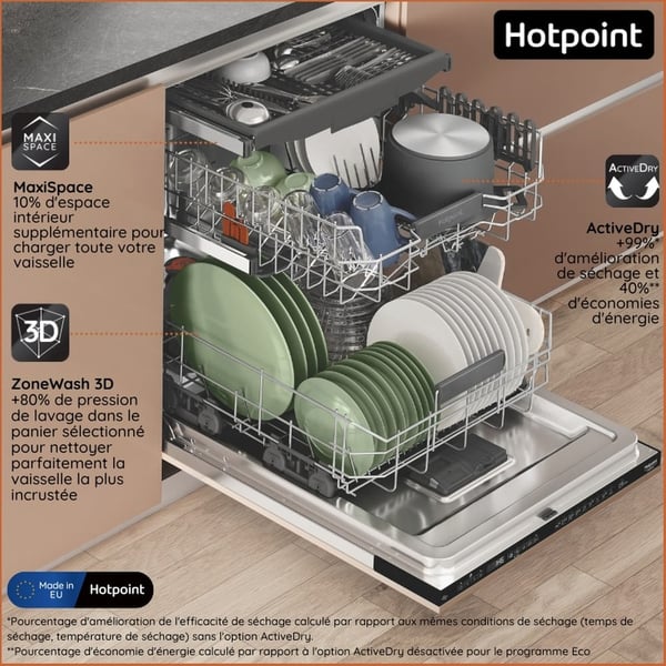 Hotpoint HA6IB16B2M6L0 Fuldt indbygget 16 kuverter
