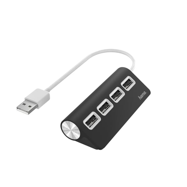Hama 00200119 gränssnittshubbar USB 2.0 480 Mbit/s Svart