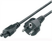 Equip 112150 Svart 1,8 m C5 coupler CEE7/4