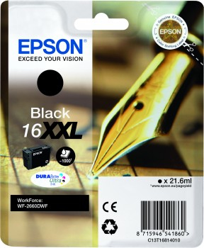 Epson Singlepack Black 16XXL DURABrite Ultra Ink