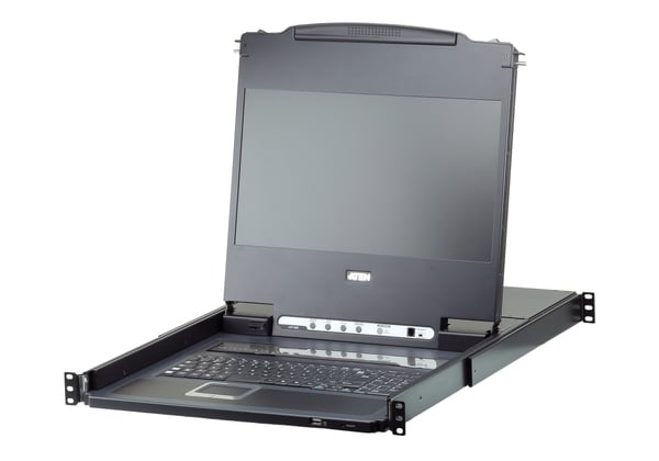 ATEN CL6708MW rack 43,9 cm (17.3") 1920 x 1080 pixlar Metall, Plast Svart 1U