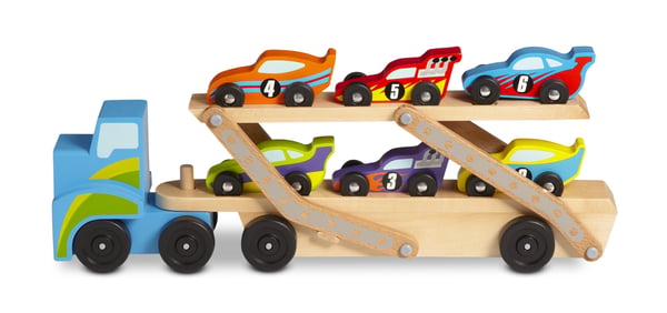 Melissa & Doug Mega Race-Car Carrier