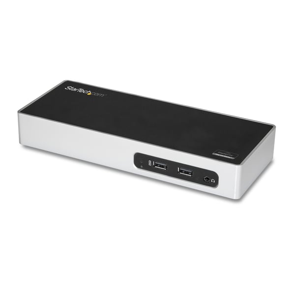 StarTech.com Dubbelskärms-, USB 3.0-dockningsstation - 6x USB 3.0