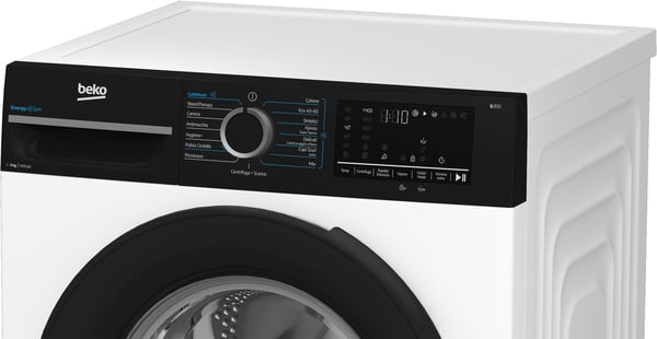 Beko b300 BMWG9149DB Pesukone Edestä täytettävä 9 kg 1351 RPM Musta, Valkoinen