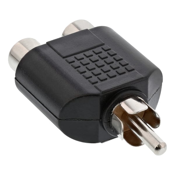InLine 99310 kabel kønsskifter Cinch female 2xRCA Sort