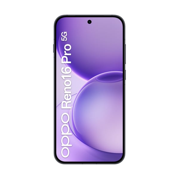 OPPO Reno16 Pro 5G Starlight Black Box 16,1 cm (6.32") Kaksois-SIM Android 16.0 USB Type-C 12 GB 512 GB 6000 mAh Musta