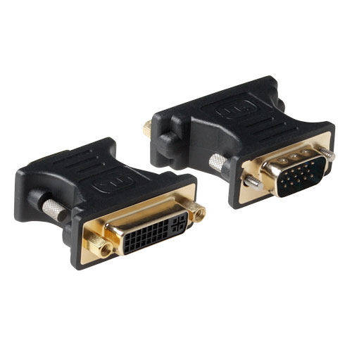 ACT AP1003 kabel kønsskifter DVI-A VGA Sort