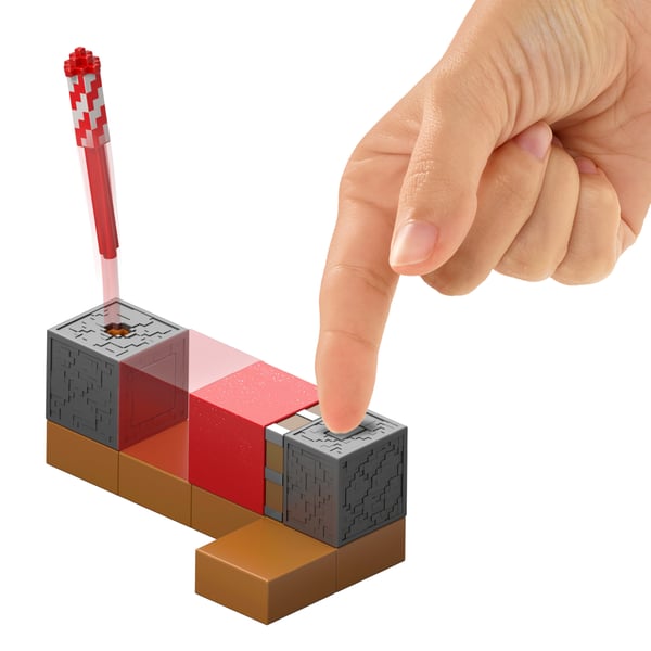 Minecraft Protector-fyrværkerisæt med actionfigur og tilbehør, samlerobjekt, 8,3 cm