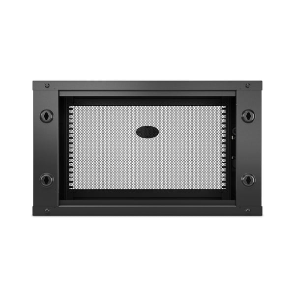 APC NetShelter WX 6U Single Hinged Wall-mount Enclosure 400mm Deep Vægmonteret stativ Sort