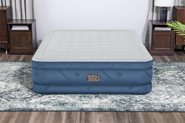 Bestway 69075 / 23 luftmadras Dobbelt madras Blå, Hvid Unisex