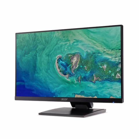 Acer UT241Y tietokoneen litteä näyttö 60,5 cm (23.8") 1920 x 1080 pikseliä Full HD LED Kosketusnäyttö Pöydän pinta Musta