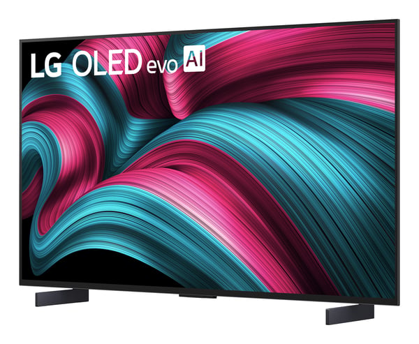 LG OLED evo AI OLED42C55LA 106,7 cm (42") 4K Ultra HD Älytelevisio Wi-Fi Musta
