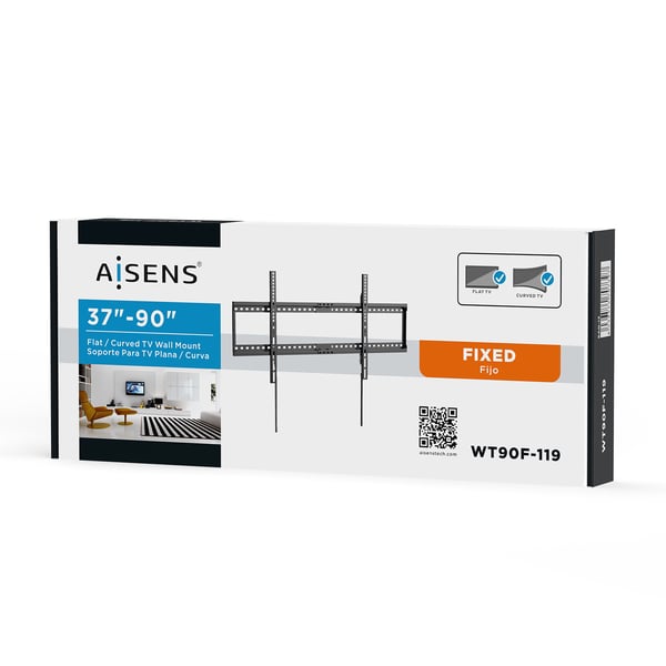 AISENS WT90F-119 TV-kiinnike 2,29 m (90") Musta
