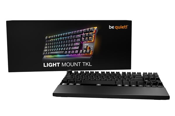 be quiet! Light Mount TKL US - Silent Linear tastatur Spil USB QWERTY US engelsk Sort