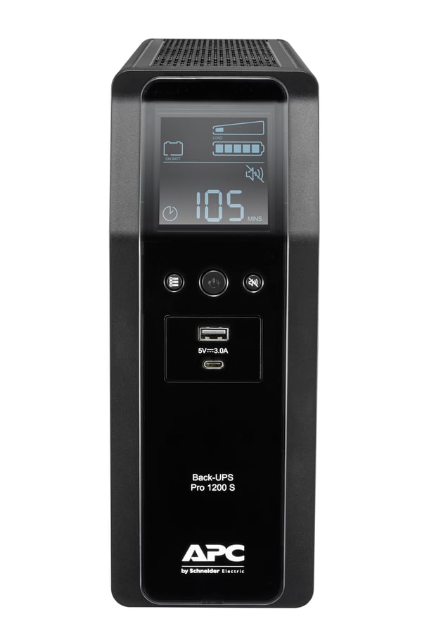 APC BACK UPS PRO BR 1200VA UPS-enhed Interaktivt indgangsstik 1,2 kVA 720 W 8 AC stikkontakt(er)