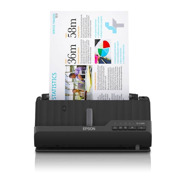 Epson ES-C320W ADF + arkinsyöttöskanneri 600 x 600 DPI A4 Musta