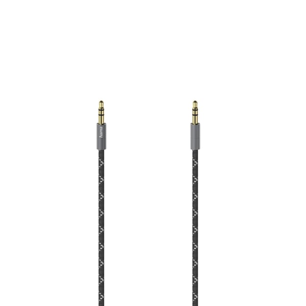 Hama 00205130 lydkabel 1,5 m 3.5mm Sort, Grå