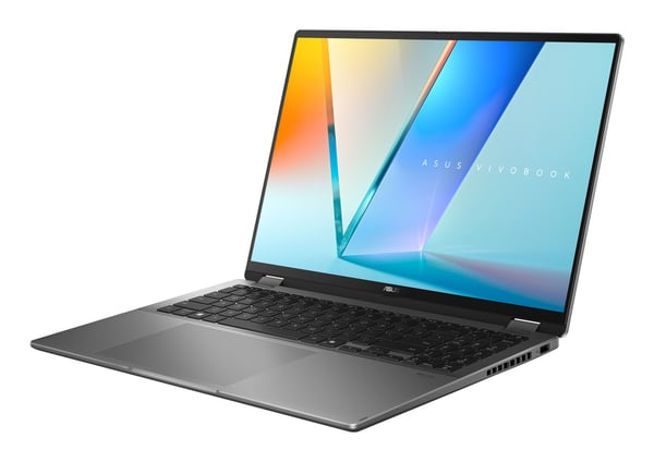 ASUS Vivobook 16 Flip TP3607AA-FLIP-DISSI4X Copilot+ PC Intel Core Ultra 9 386H Hybrid (2-i-1) 40,6 cm (16") Berøringsskærm WUXGA 32 GB LPDDR5x-SDRAM 1 TB SSD Wi-Fi 7 (802.11be) Windows 11 Pro Grå