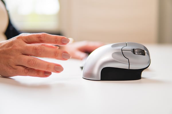 BakkerElkhuizen Grip Mouse Wireless datormöss Kontor Högerhand RF Trådlös Optisk 1600 DPI