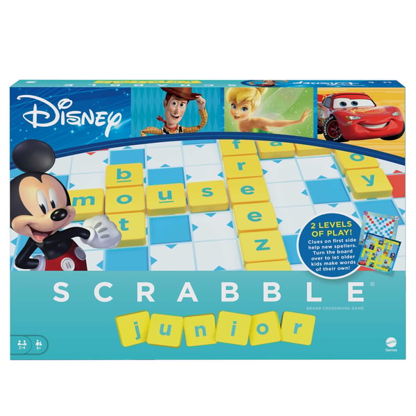 Mattel Games Scrabble Junior Disney Brädspel Word