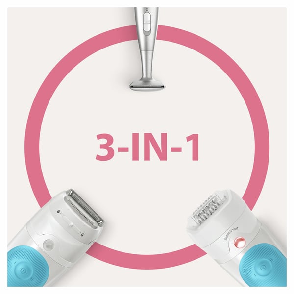 Braun Silk-épil 5 81706344 epilatorer 28 pincetter Vit, Turkos