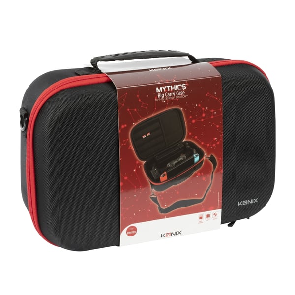 Konix KX MY SWITCH BIG CARRY CASE Hårt fodral Nintendo Svart, Röd Konix KX MY SWITCH BIG CARRY CASE Hårt fodral Nintendo Svart, Röd