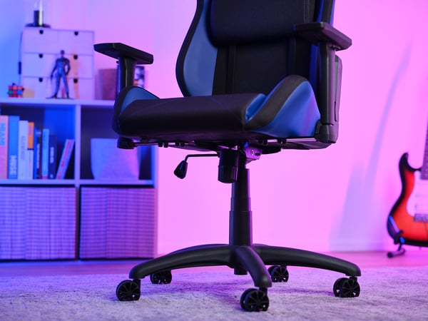 Trust GXT 714 RUYA Universal gamingstol Sort, Blå