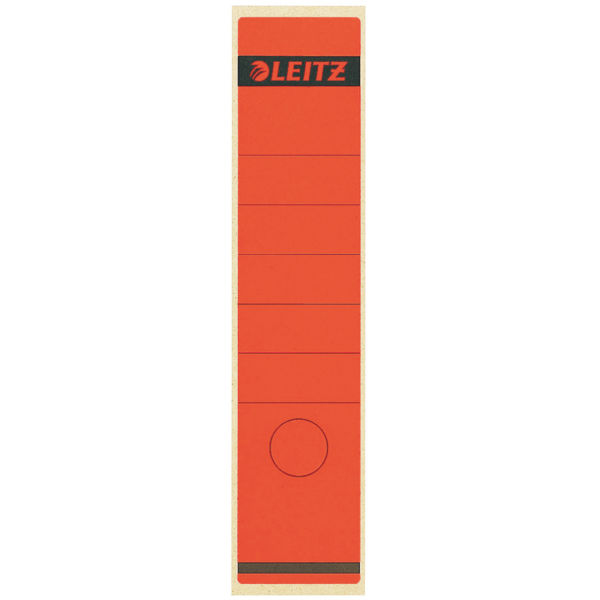 Leitz 16400025 självhäftande etiketter Rektangel Röd 10 styck