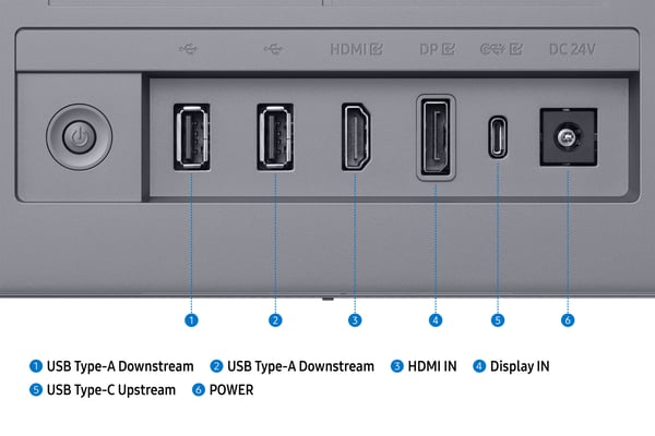 Samsung M90SF computerskærm 81,3 cm (32") 3840 x 2160 pixel 4K Ultra HD OLED Sølv